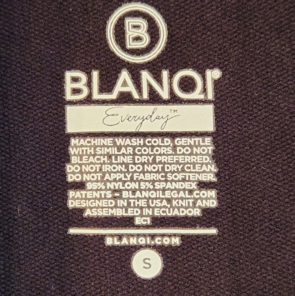 NEW Blanqi Everyday High Waist Postpartum Leggings Black Size Small - Picture 6 of 6